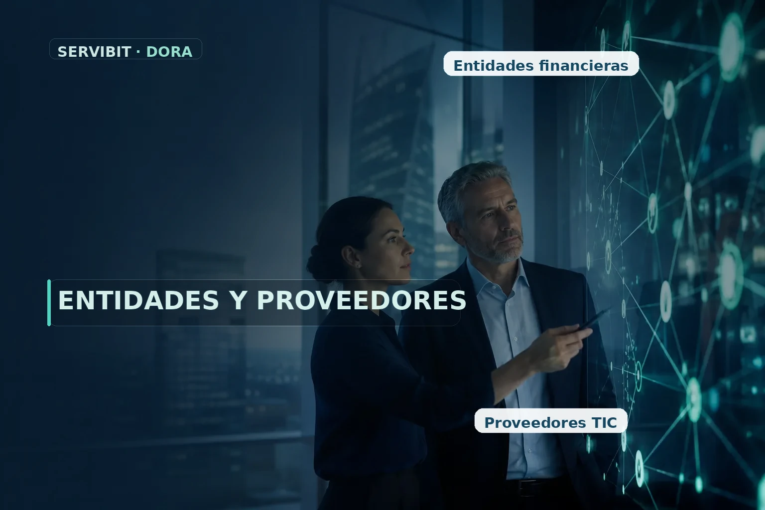 Profesionales de una entidad financiera revisando resiliencia operativa digital