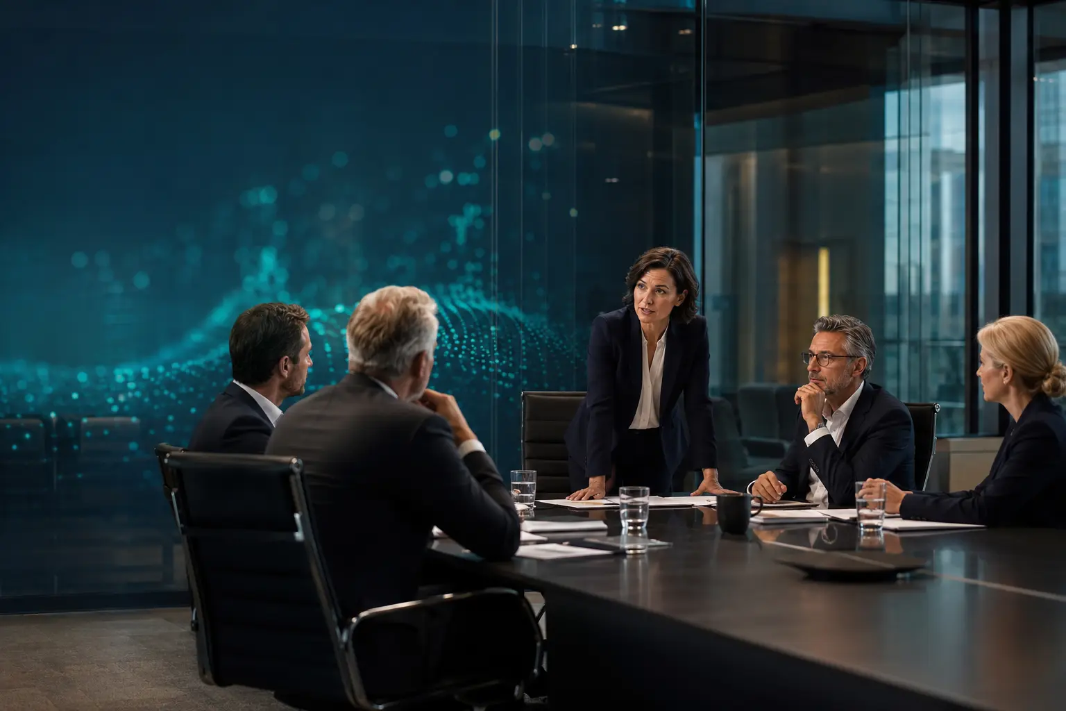 Consejo y equipo directivo revisando resiliencia operativa digital